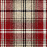 Cargar imagen en el visor de la galería, McAlister Textiles Angus Red + White Tartan Check Curtain Fabric Fabrics 1/2 Metre 
