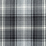 Cargar imagen en el visor de la galería, McAlister Textiles Angus Charcoal Grey Tartan Check Curtain Fabric Fabrics 

