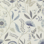 Cargar imagen en el visor de la galería, McAlister Textiles Florence Powder Blue Floral Printed Fabric Fabrics 1/2 Metre 
