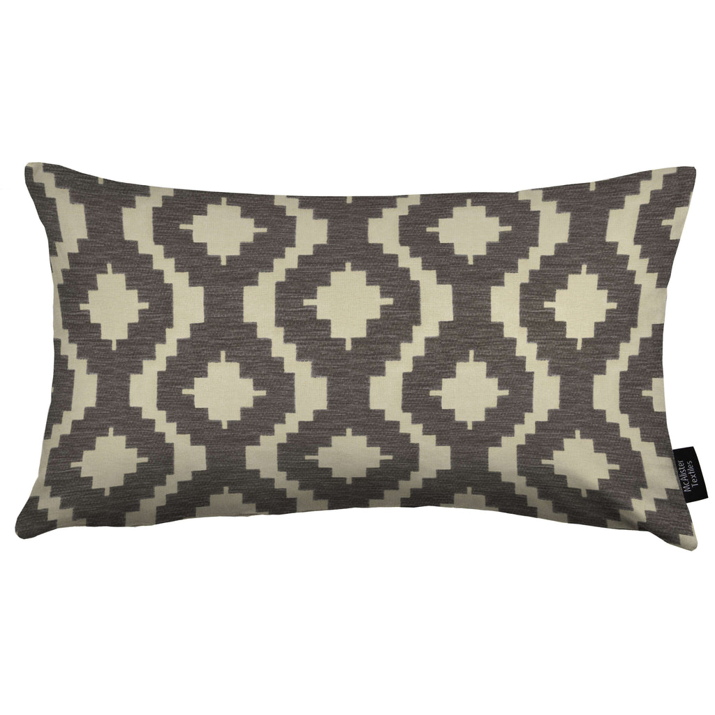 McAlister Textiles Arizona Geometric Charcoal Grey Pillow Pillow Cover Only 50cm x 30cm 