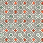 Cargar imagen en el visor de la galería, McAlister Textiles Laila Cotton Burnt Orange Printed Fabric Fabrics 1 Metre 
