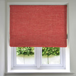 Cargar imagen en el visor de la galería, McAlister Textiles Harmony Red Textured Roman Blinds Roman Blinds Standard Lining 130cm x 200cm Red
