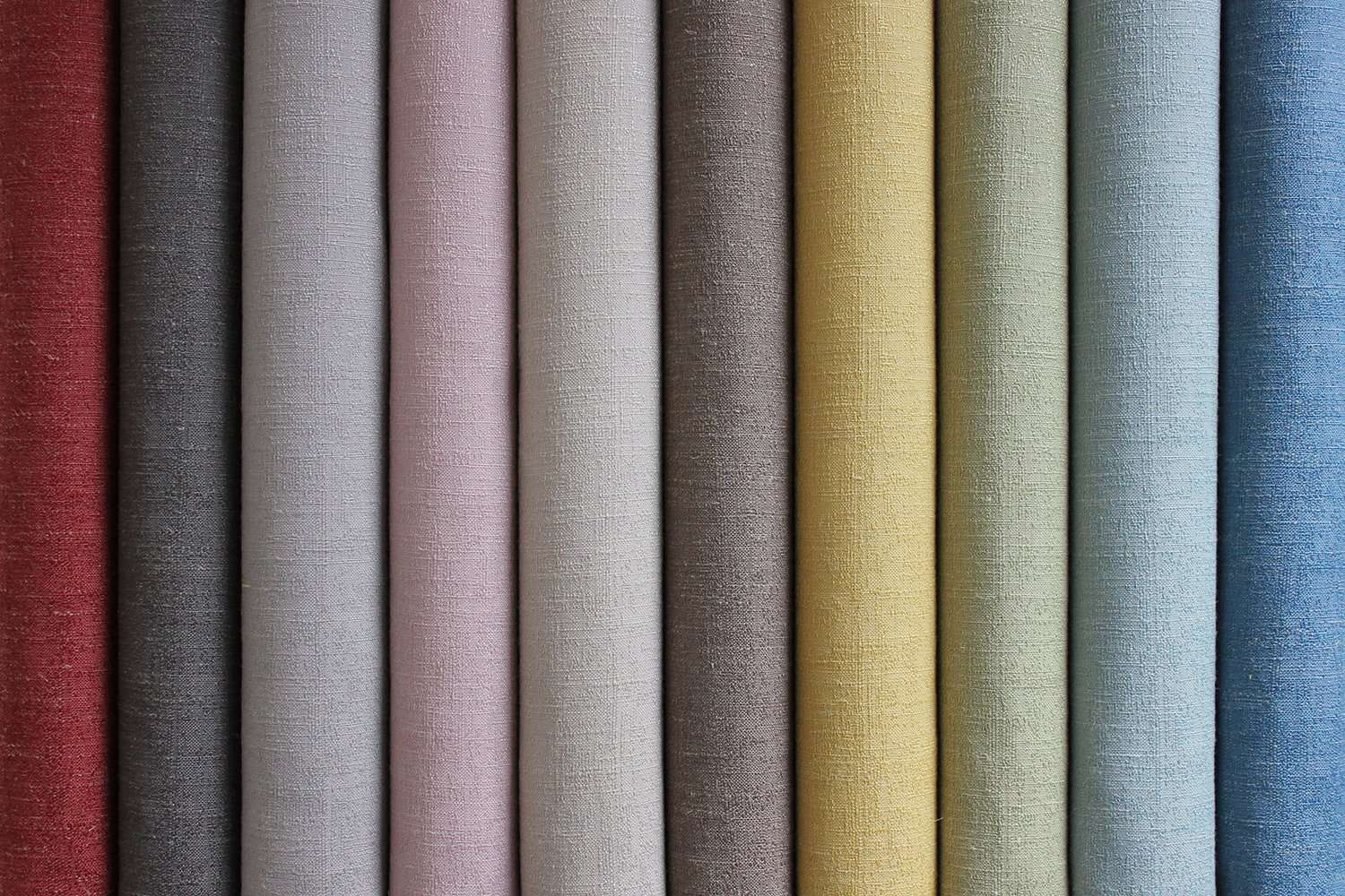 McAlister Textiles Harmony Linen Blend Ochre Textured Fabric Fabrics 