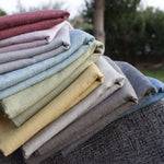 Cargar imagen en el visor de la galería, McAlister Textiles Harmony Linen Blend Grey Textured Fabric Fabrics 
