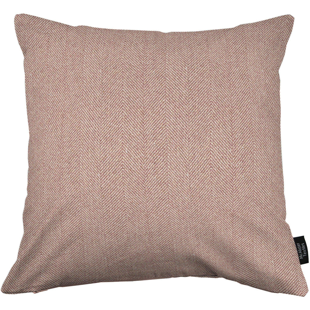 McAlister Textiles Herringbone Lilac Purple Cushion Cushions and Covers Cover Only 43cm x 43cm 