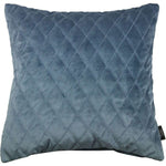 Cargar imagen en el visor de la galería, McAlister Textiles Diamond Quilted Dark Blue Velvet Cushion Cushions and Covers Cover Only 43cm x 43cm 
