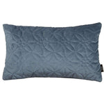 Cargar imagen en el visor de la galería, McAlister Textiles Round Quilted Dark Blue Velvet Pillow Pillow Cover Only 50cm x 30cm 
