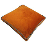 Cargar imagen en el visor de la galería, McAlister Textiles Deluxe Velvet Burnt Orange Box Cushion 43cm x 43cm x 3cm Box Cushions 
