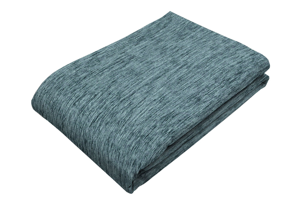 McAlister Textiles Plain Chenille Wedgewood Blue Throws & Runners Throws and Runners Regular (130cm x 200cm) 