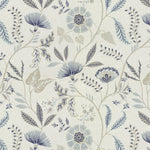 Cargar imagen en el visor de la galería, McAlister Textiles Florence Powder Blue Floral Printed Fabric Fabrics 
