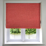 Cargar imagen en el visor de la galería, McAlister Textiles Linea Red Textured Roman Blinds Roman Blinds Standard Lining 130cm x 200cm Red
