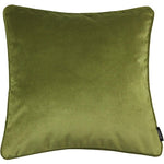 Cargar imagen en el visor de la galería, McAlister Textiles Matt Lime Green Piped Velvet Cushion Cushions and Covers Cover Only 43cm x 43cm 
