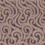 Cargar imagen en el visor de la galería, McAlister Textiles Little Leaf Aubergine Purple Fabric Fabrics 1 Metre 
