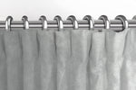Cargar imagen en el visor de la galería, McAlister Textiles Matt Dove Grey Velvet Curtains Tailored Curtains 
