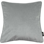 Cargar imagen en el visor de la galería, McAlister Textiles Matt Dove Grey Piped Velvet Cushion Cushions and Covers Cover Only 43cm x 43cm 
