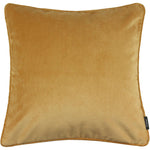 Cargar imagen en el visor de la galería, McAlister Textiles Matt Ochre Yellow Piped Velvet Cushion Cushions and Covers Cover Only 43cm x 43cm 
