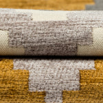 Cargar imagen en el visor de la galería, McAlister Textiles Navajo Yellow + Grey Striped Curtains Tailored Curtains 

