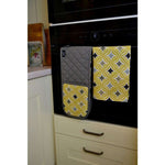 Cargar imagen en el visor de la galería, McAlister Textiles Laila Yellow Cotton Print Oven Mitt Kitchen Accessories 
