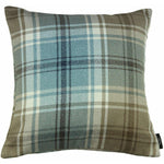Cargar imagen en el visor de la galería, McAlister Textiles Angus Duck Egg Blue Tartan Cushion Cushions and Covers Cover Only 43cm x 43cm 
