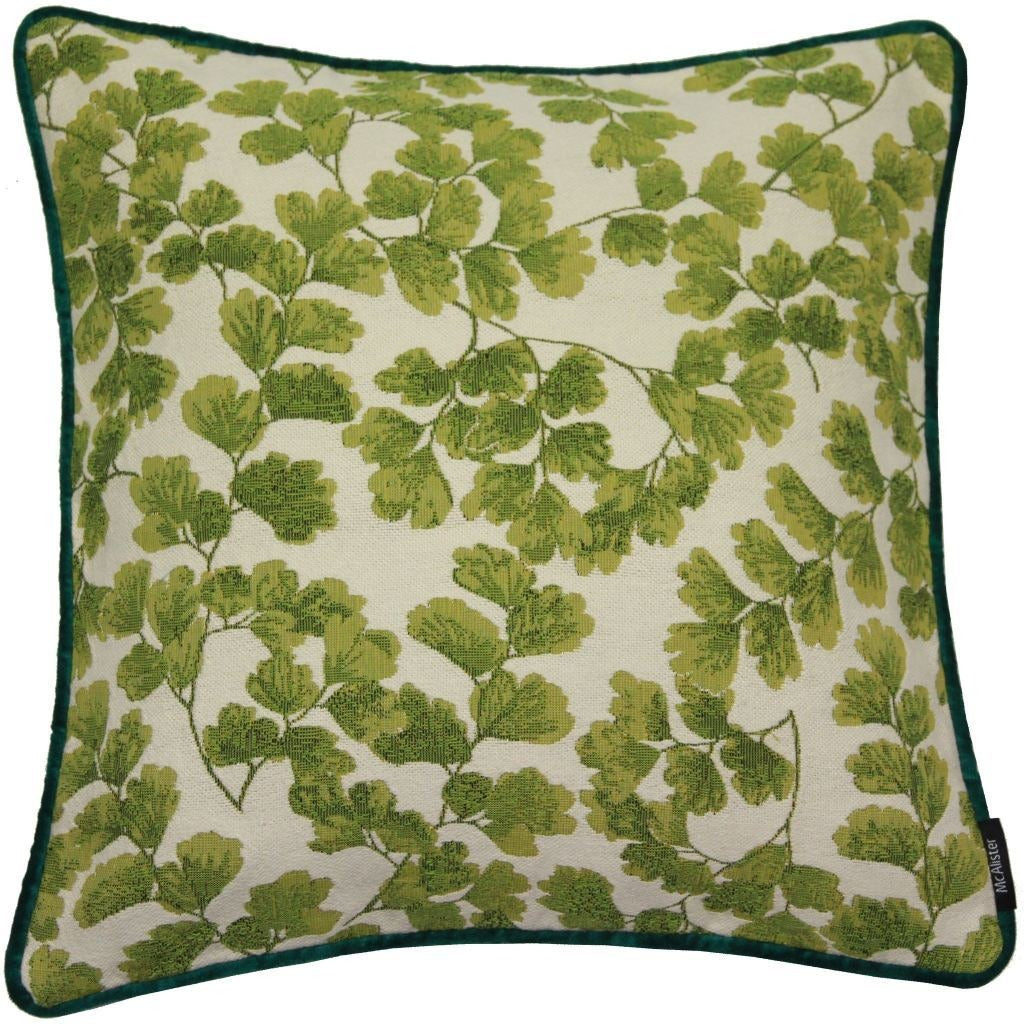 McAlister Textiles Tapestry Maidenhair Fern Green Cushion Cushions and Covers Cover Only 