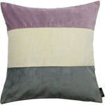 Cargar imagen en el visor de la galería, McAlister Textiles Straight Patchwork Velvet Purple, Gold + Grey Cushion Cushions and Covers Cover Only 43cm x 43cm 
