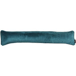 Cargar imagen en el visor de la galería, McAlister Textiles Matt Blue Teal Velvet Draught Excluder Draught Excluders 18 x 80cm 
