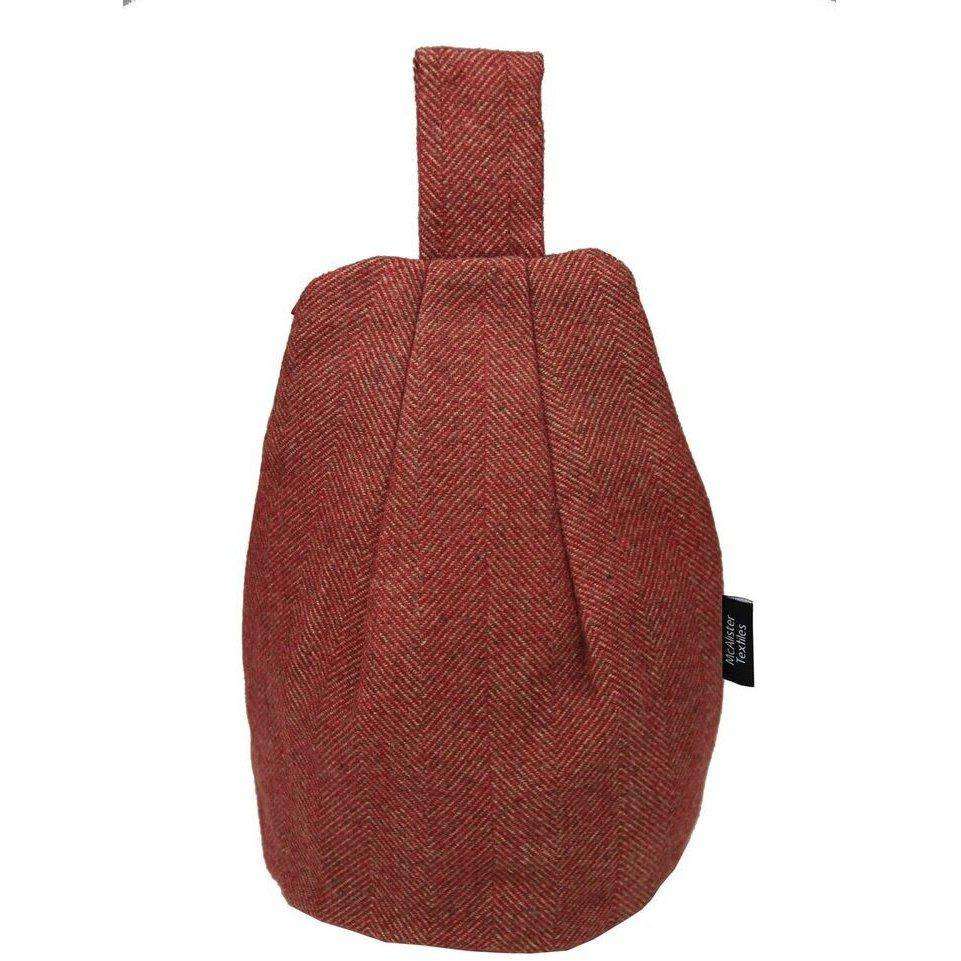 McAlister Textiles Herringbone Red Tablet Stand Mini Bean Bag 