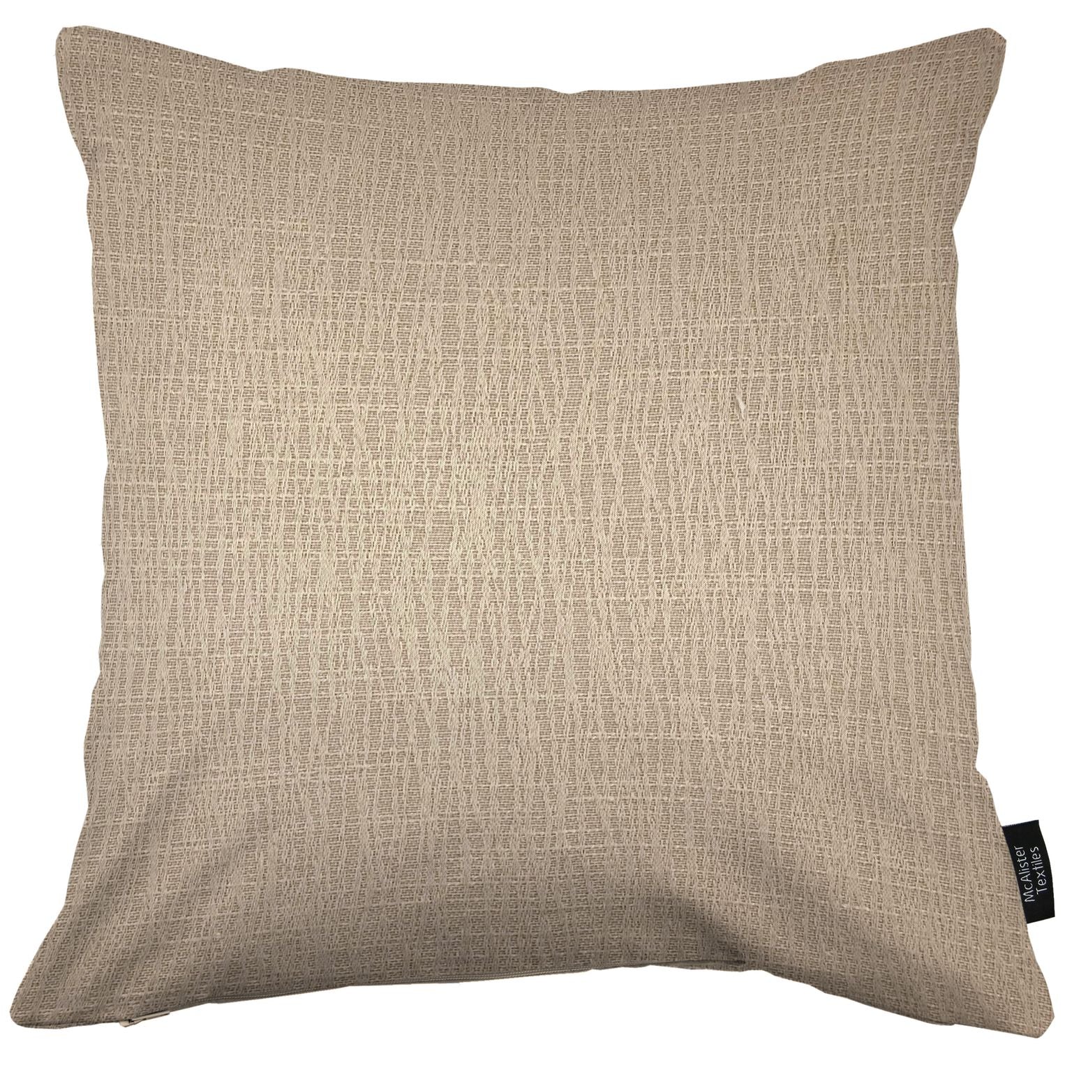 McAlister Textiles Linea Taupe Plain Cushions Cushions and Covers Cover Only 43cm x 43cm 