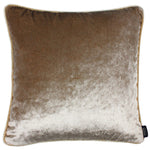 Cargar imagen en el visor de la galería, McAlister Textiles Beige Mink Crushed Velvet Cushions Cushions and Covers Cover Only 43cm x 43cm 
