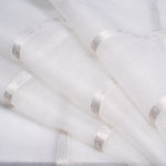 Cargar imagen en el visor de la galería, McAlister Textiles Timeless Cream FR Unlined Voile Curtains - Single Panel Tailored Curtains 
