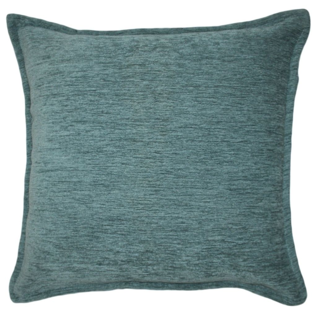 McAlister Textiles Plain Chenille Wedgewood Blue Cushion Cushions and Covers Polyester Filler 43cm x 43cm 