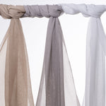 Cargar imagen en el visor de la galería, McAlister Textiles Infinity Soft Grey Wide Width Voile Curtain Fabric Fabrics 
