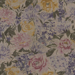 Cargar imagen en el visor de la galería, McAlister Textiles Blooma Purple, Pink and Ochre Floral Fabric Fabrics 1 Metre 
