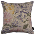 Cargar imagen en el visor de la galería, McAlister Textiles Blooma Purple, Pink and Ochre Floral Cushion Cushions and Covers Cover Only 49cm x 49cm 
