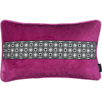 Cargar imagen en el visor de la galería, McAlister Textiles Cancun Striped Fuchsia Pink Velvet Pillow Pillow Cover Only 50cm x 30cm 
