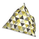 Cargar imagen en el visor de la galería, McAlister Textiles Vita Ochre Yellow + Grey Bean Bag Chair Bean Bag 
