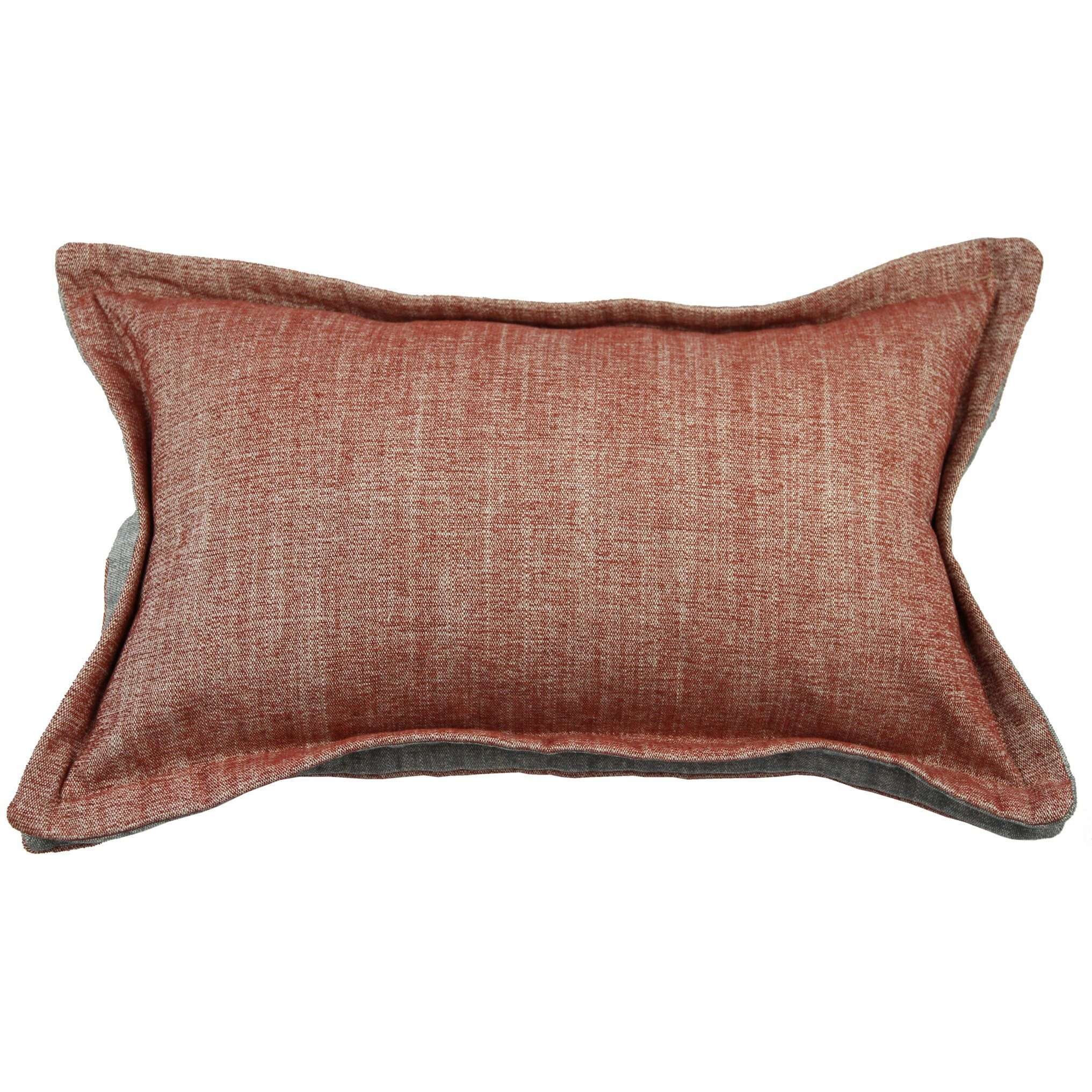 McAlister Textiles Rhumba Accent Burnt Orange + Grey Pillow Pillow Cover Only 50cm x 30cm 