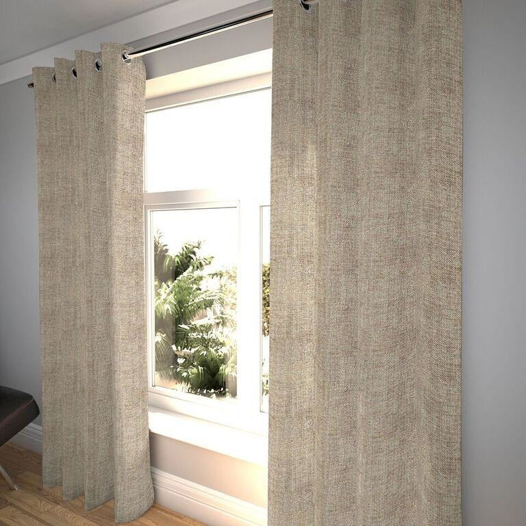 McAlister Textiles Rhumba Taupe Beige Curtains Tailored Curtains 