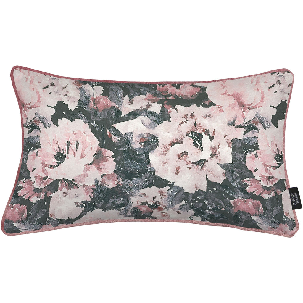 McAlister Textiles Camille Floral Velvet Pillow Pillow Cover Only 50cm x 30cm 