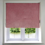 Cargar imagen en el visor de la galería, McAlister Textiles Matt Blush Pink Velvet Roman Blind Roman Blinds Standard Lining 130cm x 200cm Rose Pink

