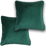 Cargar imagen en el visor de la galería, McAlister Textiles Matt Emerald Green Velvet 43cm x 43cm Cushion Sets Cushions and Covers Cushion Covers Set of 2 
