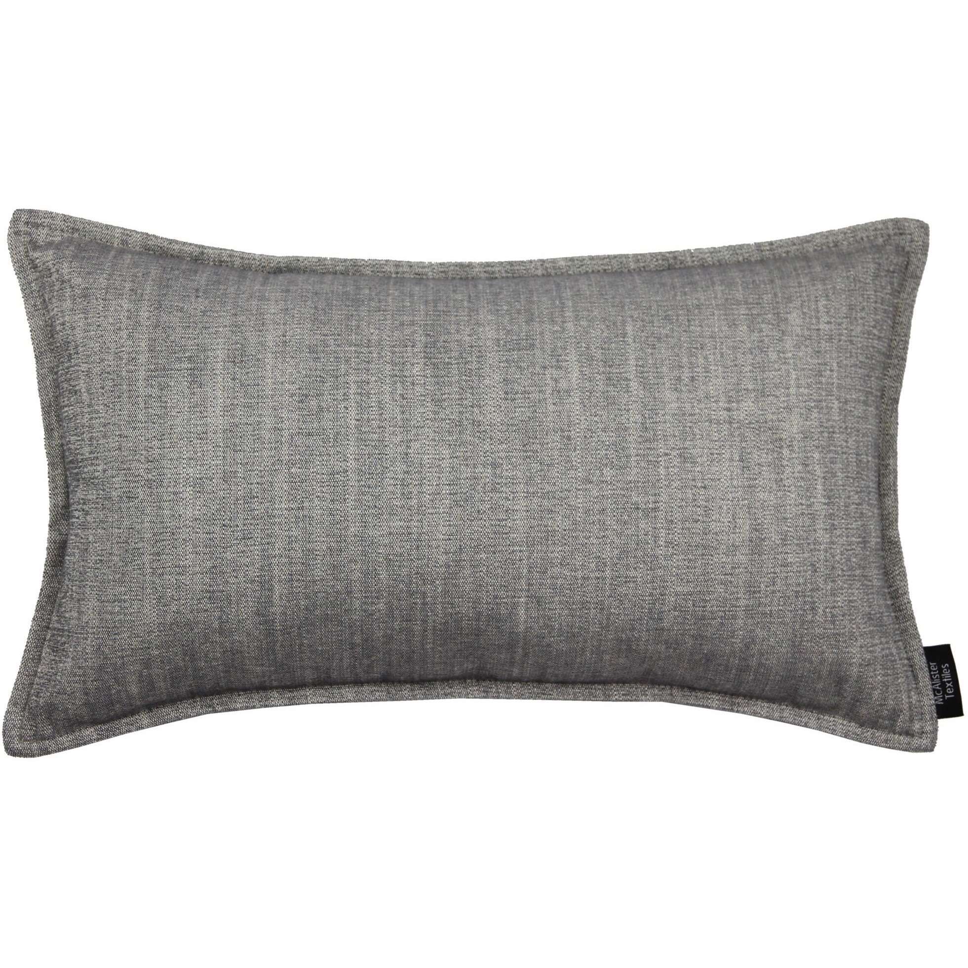 McAlister Textiles Rhumba Charcoal Grey Pillow Pillow Cover Only 50cm x 30cm 