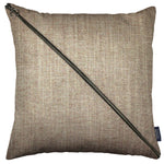 Cargar imagen en el visor de la galería, McAlister Textiles Rhumba Diagonal Zip Taupe Linen Cushion Cushions and Covers Cover Only 43cm x 43cm 
