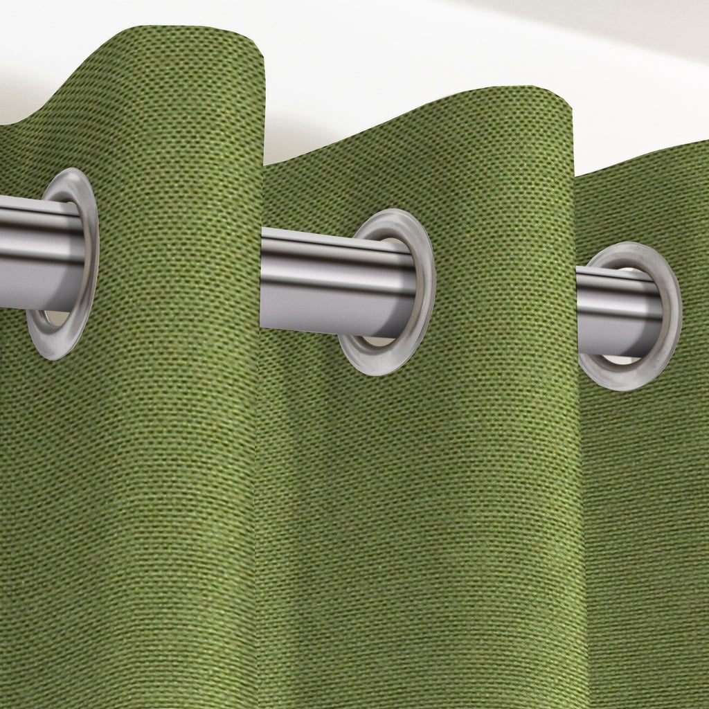 McAlister Textiles Panama Plain Fern Green Curtains Tailored Curtains 