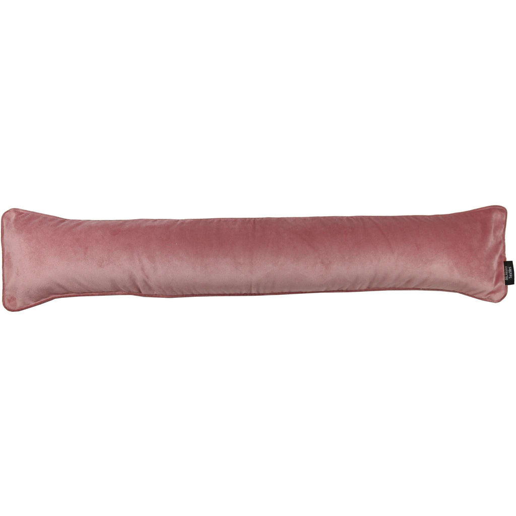 McAlister Textiles Matt Blush Pink Velvet Draught Excluder Draught Excluders 18 x 80cm 