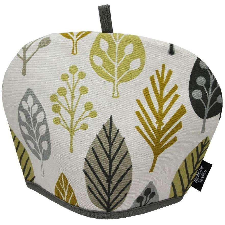 McAlister Textiles Magda Floral Ochre Yellow Tea Cosy Kitchen Accessories 