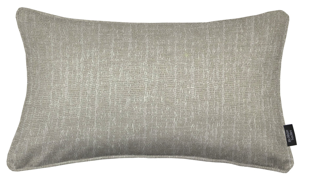 McAlister Textiles Eternity Dove Grey Chenille Pillow Pillow Cover Only 50cm x 30cm 