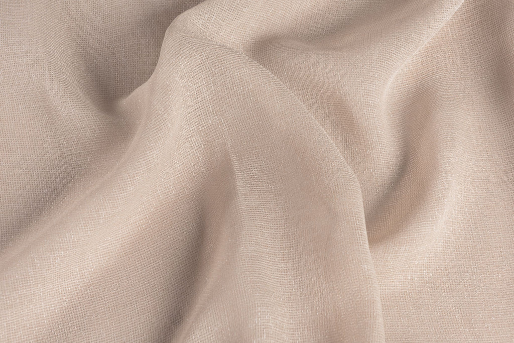 McAlister Textiles Infinity Natural Wide Width Voile Curtain Fabric Fabrics 